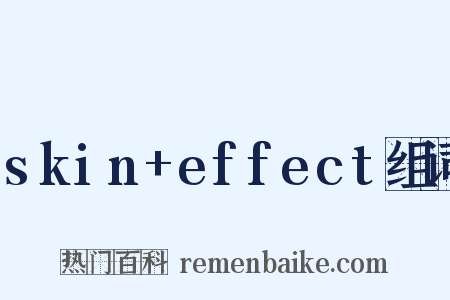 skin+effect组词是什么意思的图片